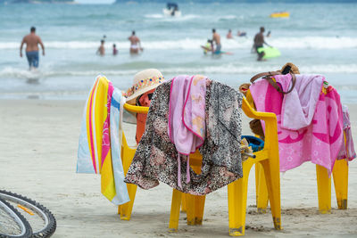 Group of people on beach