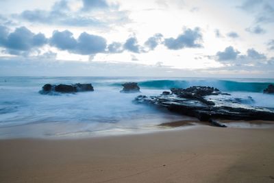 Scenic view of sea against sky