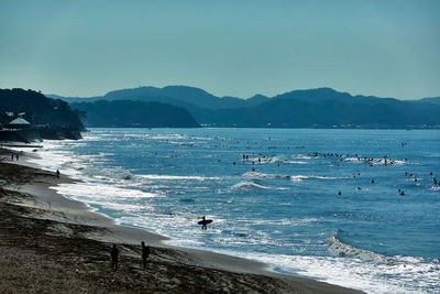 Scenic view of sea against sky