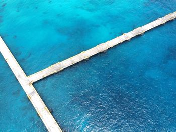 High angle view of swimming pool