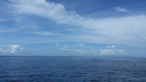 Scenic view of sea against sky