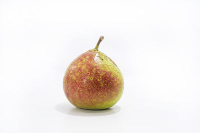 Close-up of apple against white background