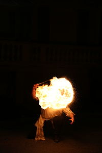 Bonfire at night