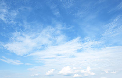 Low angle view of clouds in sky