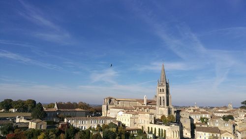 View of cathedral in city against sky