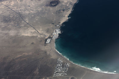 Aerial view of swimming pool