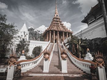 Low angle view of traditional building against sky