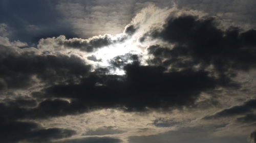 Low angle view of cloudy sky