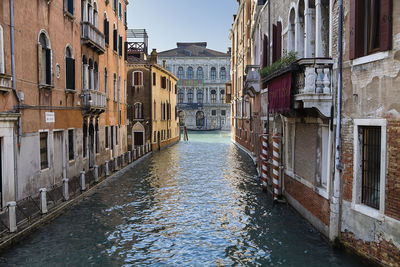 Canal passing through buildings