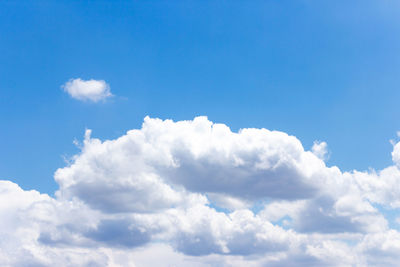 Low angle view of clouds in sky