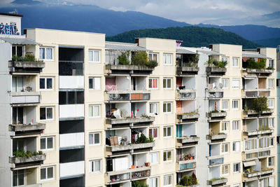 Buildings in city against sky