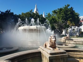 View of fountain