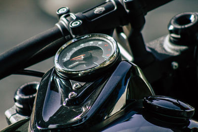 High angle view of vintage car