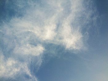 Low angle view of cloudy sky