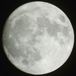 Close-up of moon against sky at night