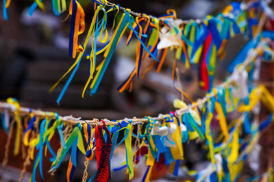Close-up of colorful decoration