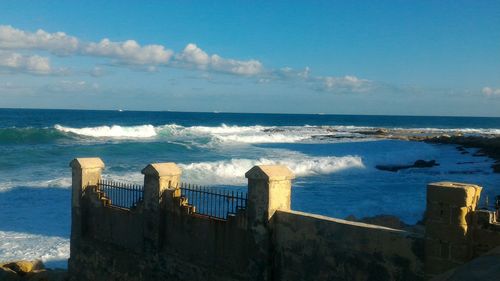 Panoramic view of sea against sky