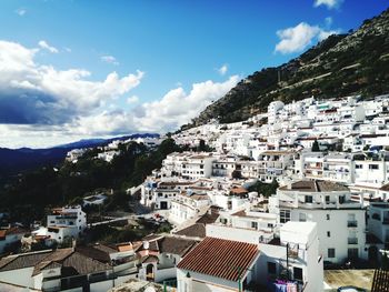 High angle view of cityscape