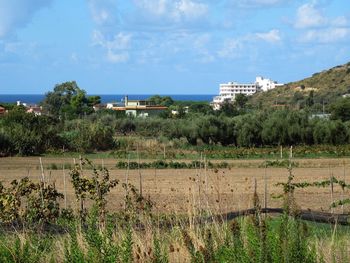 Scenic view of landscape against sky