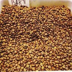 Close-up of roasted coffee beans