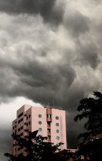 Low angle view of cloudy sky