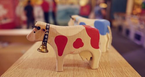 Close-up of stuffed toy on table