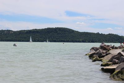 Scenic view of sea against sky