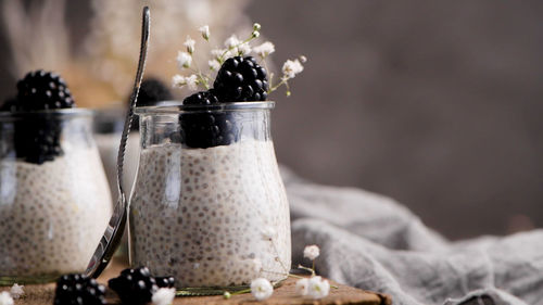 Close-up of drink on table