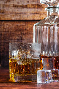 Close-up of drink on table