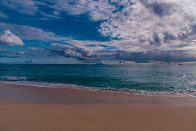 Scenic view of sea against sky