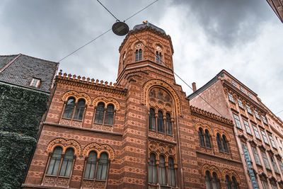 Low angle view of building against sky