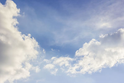 Low angle view of clouds in sky