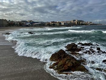 Scenic view of sea against sky