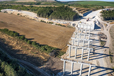 High angle view of landscape