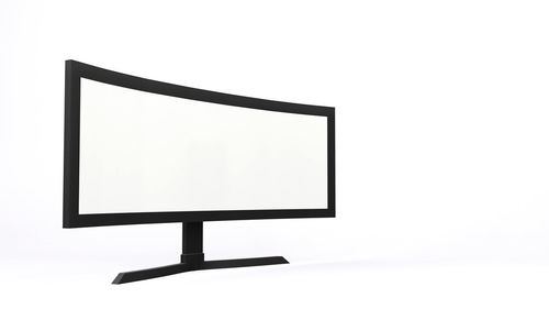 Low angle view of empty paper against white background