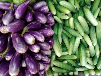 Full frame shot of vegetables at market stall