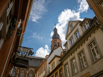 Low angle view of building against sky