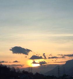 Scenic view of sky at sunset