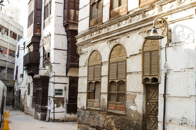 Low angle view of buildings in city