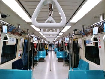 Interior of airplane