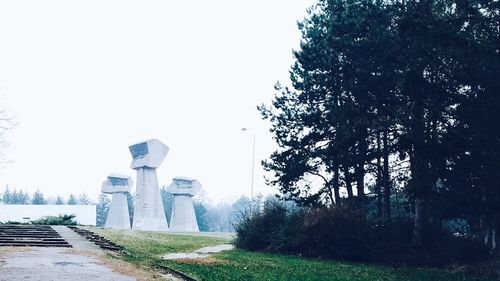 Built structure with trees in background