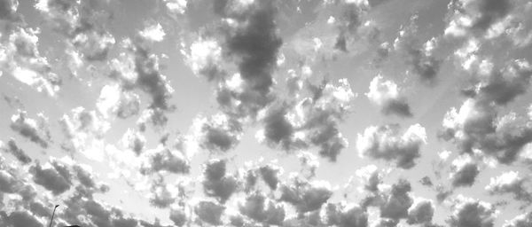 Low angle view of clouds in sky