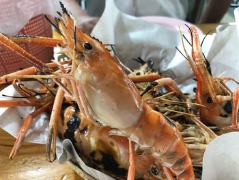 Close-up of seafood