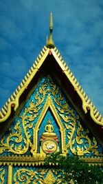Low angle view of temple