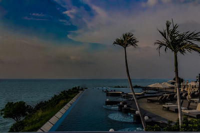 Scenic view of sea against sky