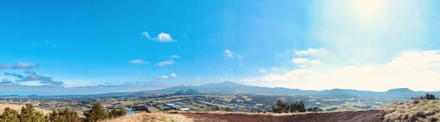 Panoramic view of landscape against sky