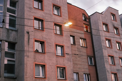 Low angle view of residential building