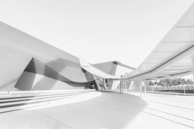 View of modern building against clear sky