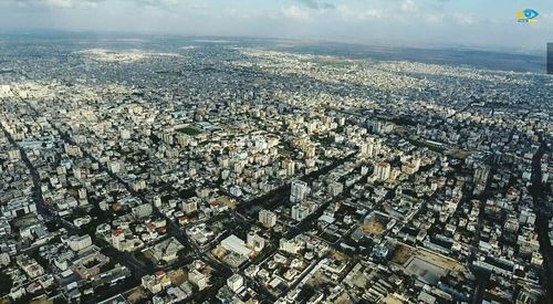 Aerial view of city