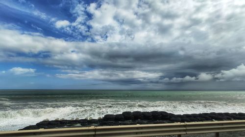 Scenic view of sea against sky